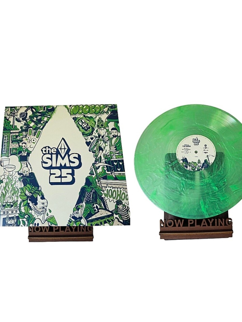 The Sims 25th Anniversary Soundtrack Vinyl 2 LP on Green Marbled Pressing